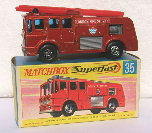 matchbox series no 35 merryweather fire engine