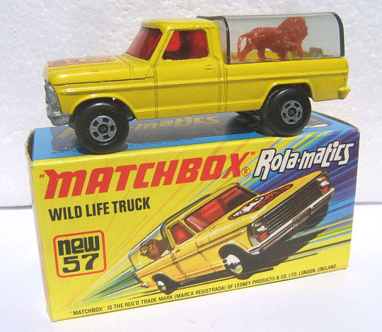 matchbox wildlife truck 1973