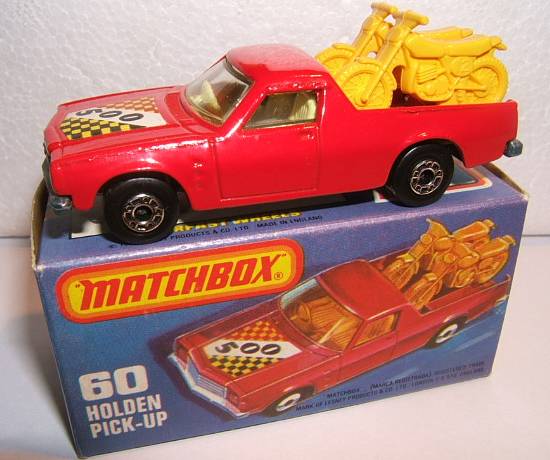 Repro Box Matchbox Superfast Nr.60 Holden Pick Up 