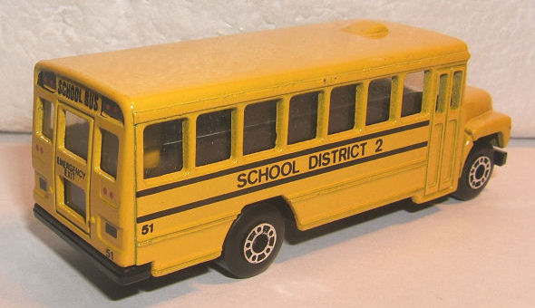 matchbox school bus 1985