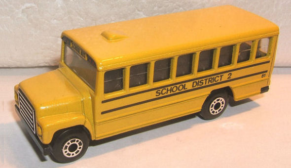 matchbox school bus 1985